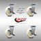 Service Caster 6 Inch Stainless Steel Nylon Caster Set with Roll Bearings and Brake/Swivel Lock SCC-SS30S620-NYR-TLB-BSL-4 - alternate 5